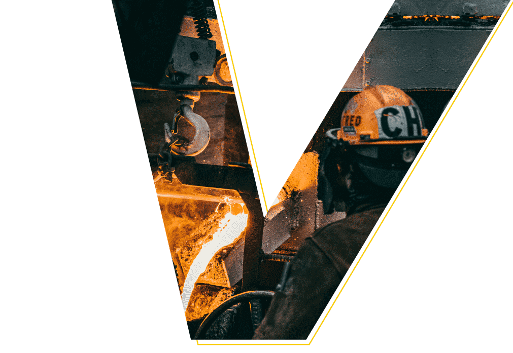 Foto trabalhador em ambiente de alta temperatura